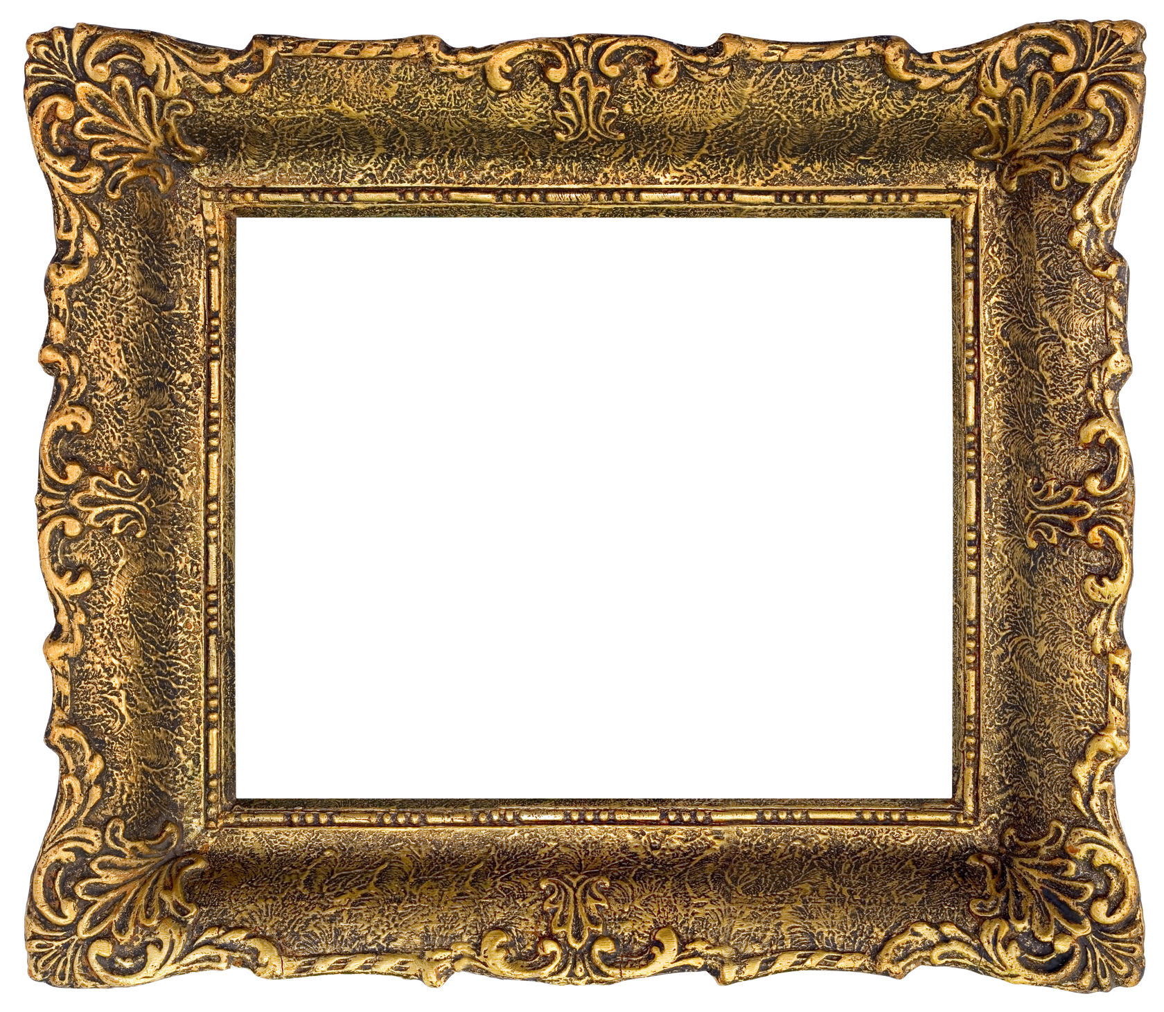 Golden Picture Frame Cutout